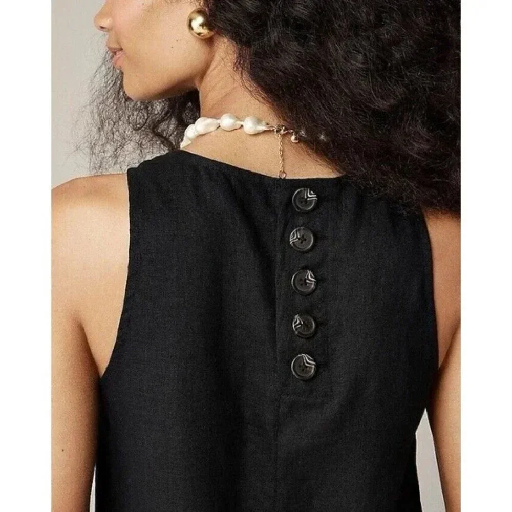 J. Crew Black Halter A-line Cocktail Mini Dress - Picture 2 of 8